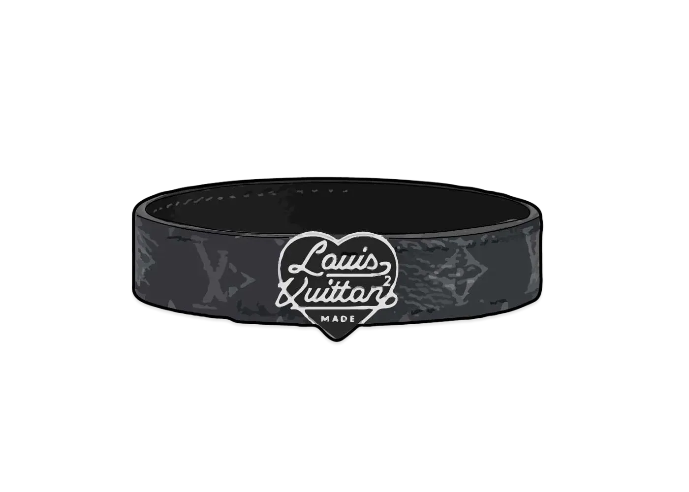 Louis Vuitton x NIGO LV HEART 14MM REV "Black"