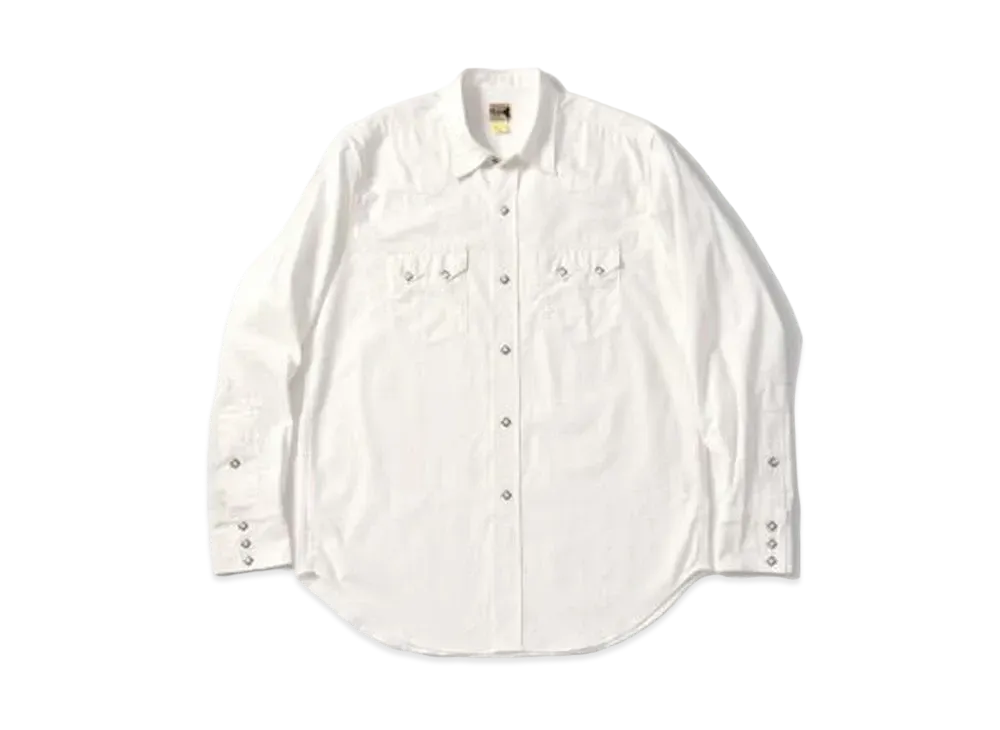 THE REAL McCOY'S JOE McCOY CHAMBRAY WESTERN SHIRT "White"