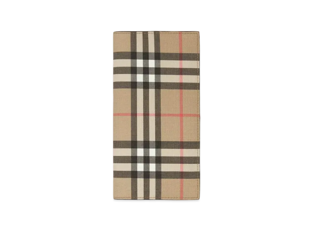 BURBERRY Biobase Vintage Check Continental Wallet "Archive Beige"