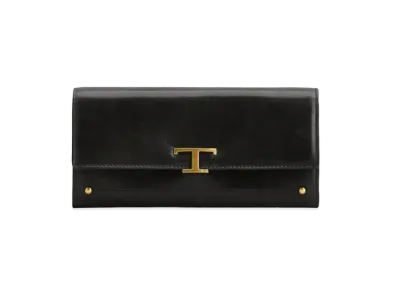 TOD'S Timeles Leather Wallet "Black"