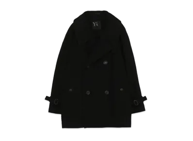 Yohji Yamamoto Y's 10oz BLACK DENIM DYE MOTORCYCLE COAT "Black"