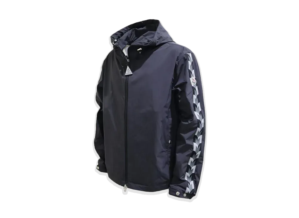 MONCLER Moyse Giubbotto Logo Patch Nylon Jacket "Black"