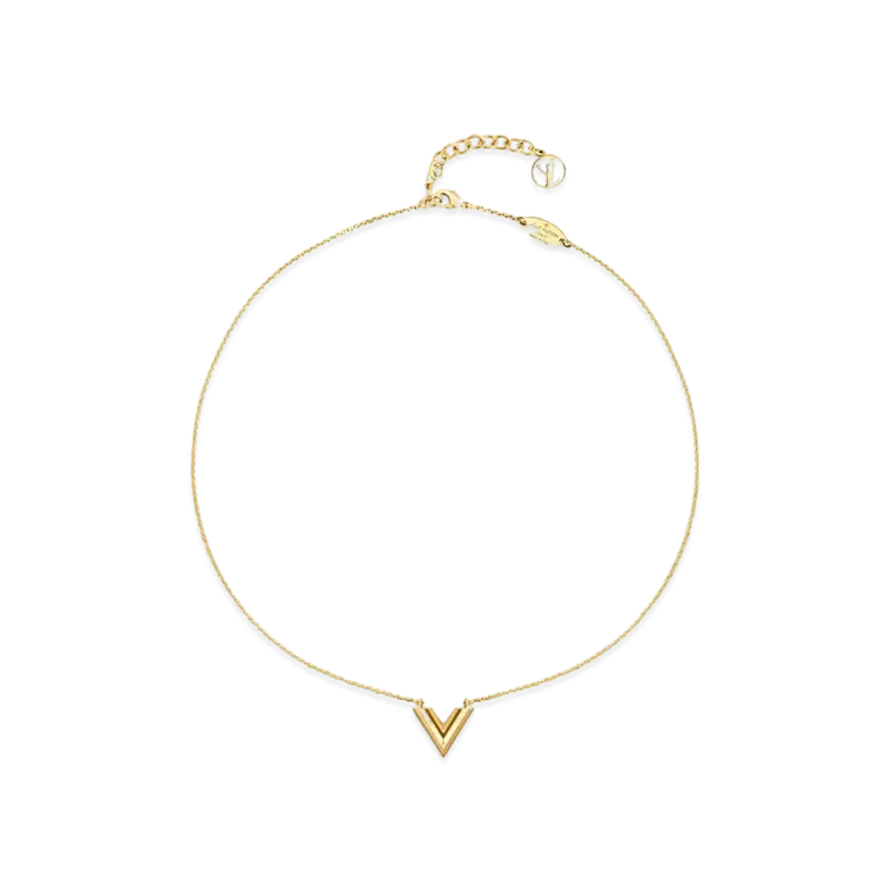 Louis Vuitton Essential V Necklace "Gold"