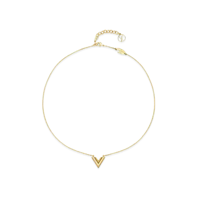 Louis Vuitton Essential V Necklace "Gold"