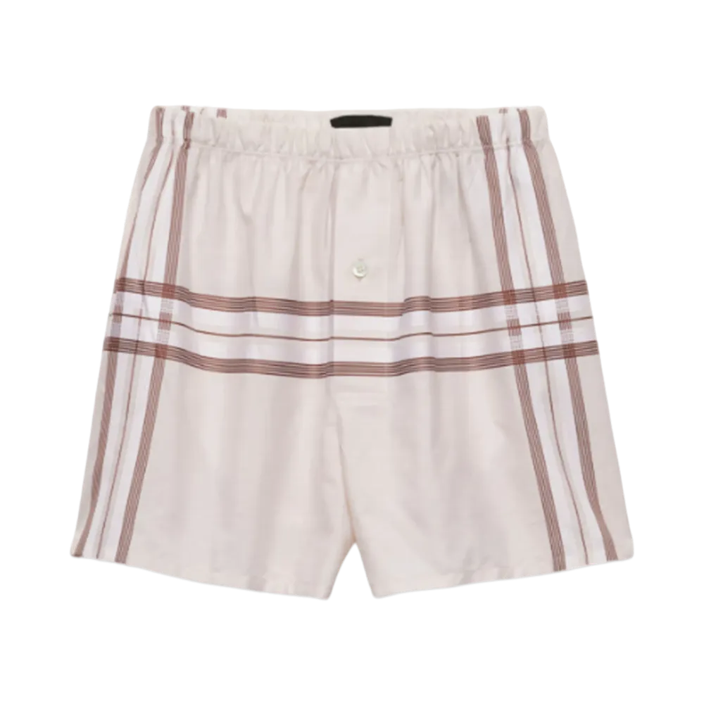 PRADA Men's Cotton Boxer Shorts "Natural"