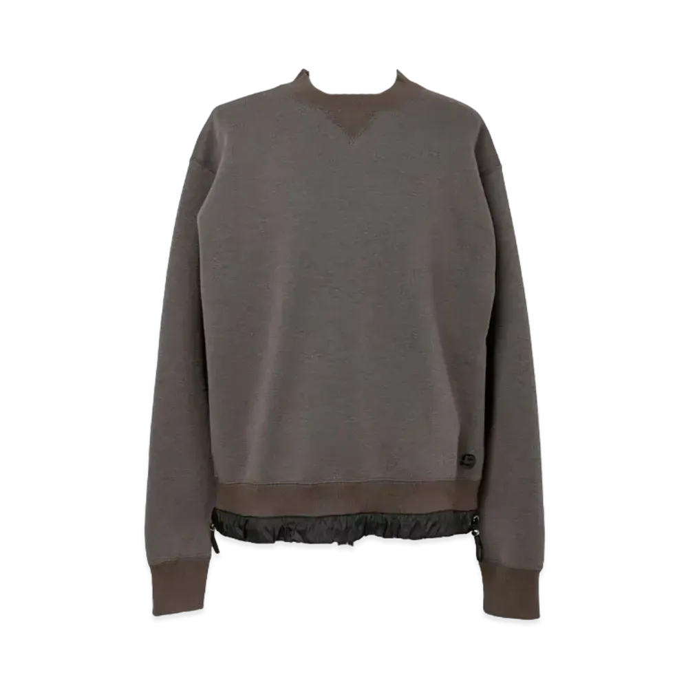 sacai S Sponge Sweat Pullover "Taupe"