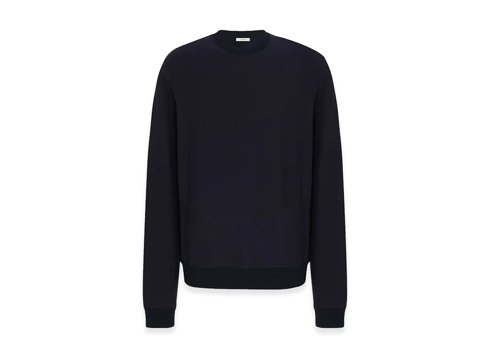 The Row Sinta Cotton and Cashmere Top "Dark Navy"