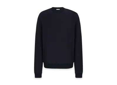 The Row Sinta Cotton and Cashmere Top "Dark Navy"