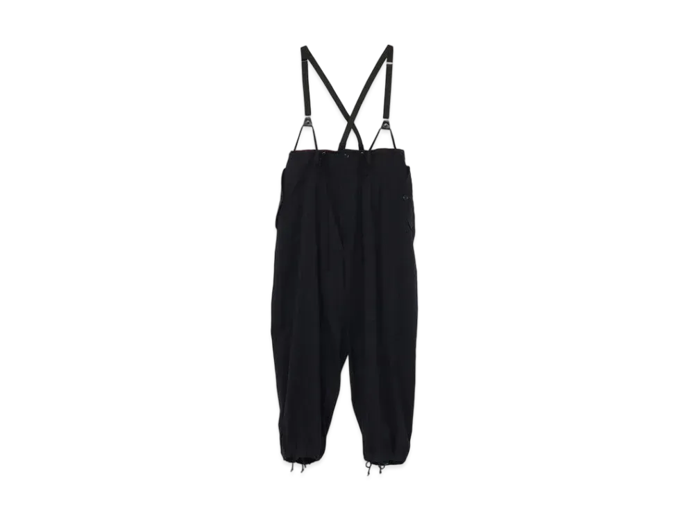 Yohji Yamamoto Y's TWILL STRIPE SUSPENDER PANTS "Navy"