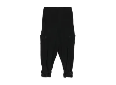 Yohji Yamamoto Y's DE CHINE CUT OUT POCKET PANTS "Black"
