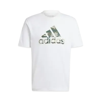 adidas Camo Badge of Sports Graphic Short Sleeve T-Shirt "White"