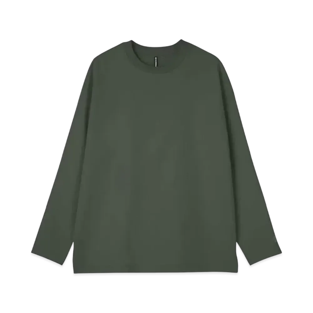 DESCENTE ALLTERRAIN Stretch Twill Long Sleeve T-Shirt "Slate Forest"