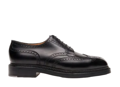 J.M.Weston Triple Sole Derby #590 D Box Calf "Black"112510159040 Triple Leather Sole