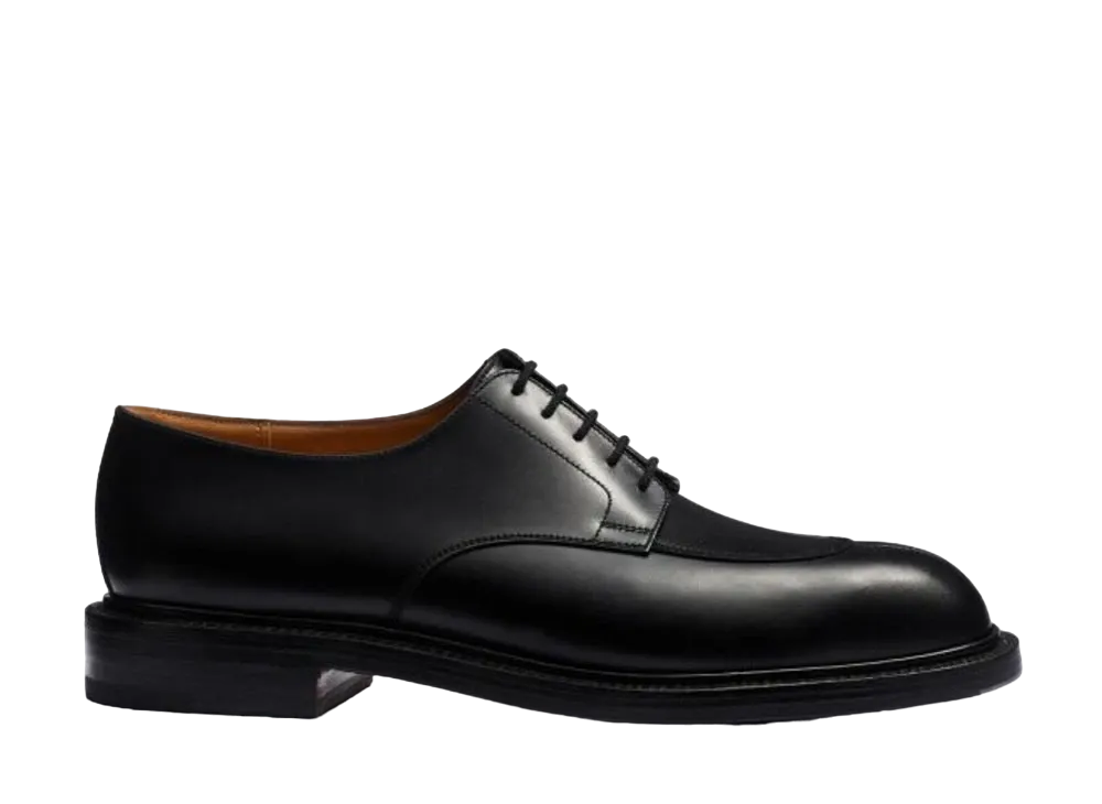 J.M.Weston Half-Hunt Derby #598 D Box Calf "Black" 112510159830 Double Leather Sole