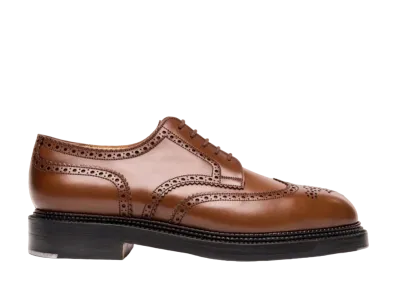 J.M.Weston Triple Sole Derby #590 D Box Calf "Tan Brown"112518259040 Triple Leather Sole