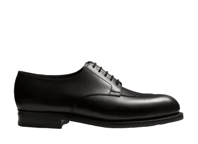 J.M.Weston Half-Hunt Derby #598 D Box Calf "Black"1125AVL5981G Triumph Rubber Sole