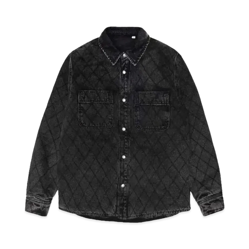 Stussy Quilted Denim Shirt "Black"