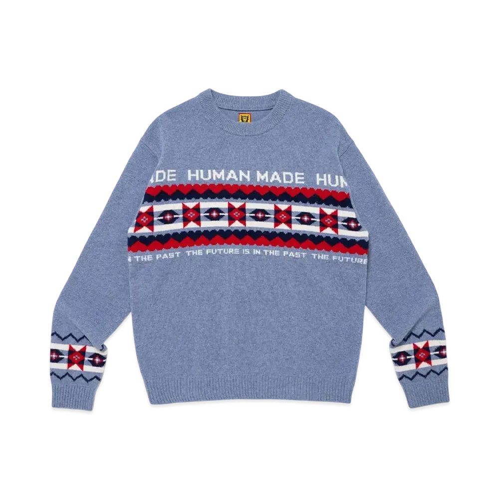 HUMAN MADE Nordic Knit Sweater "Blue"