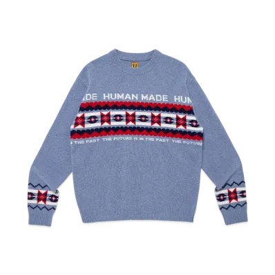 HUMAN MADE Nordic Knit Sweater "Blue"