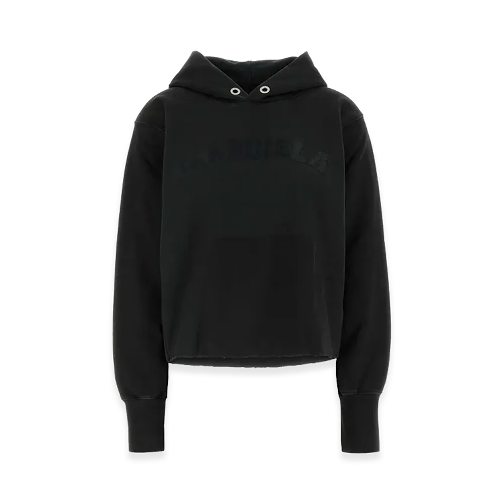 Maison Margiela Women's Slate Cotton Sweatshirt "Black"