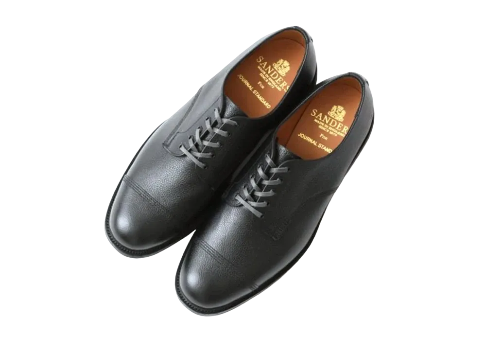 SANDERS Military Derby Shoes Leather "Black" 1128