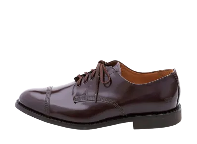 SANDERS Military Derby Shoe 266 Polished Leather "Burgundy" 1128R