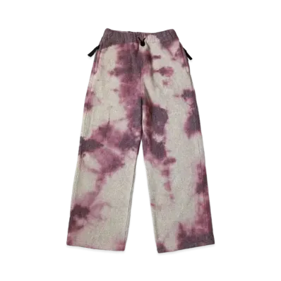 KAPITAL Reverse Fleece Tie Dye Easy Pants "Purple"