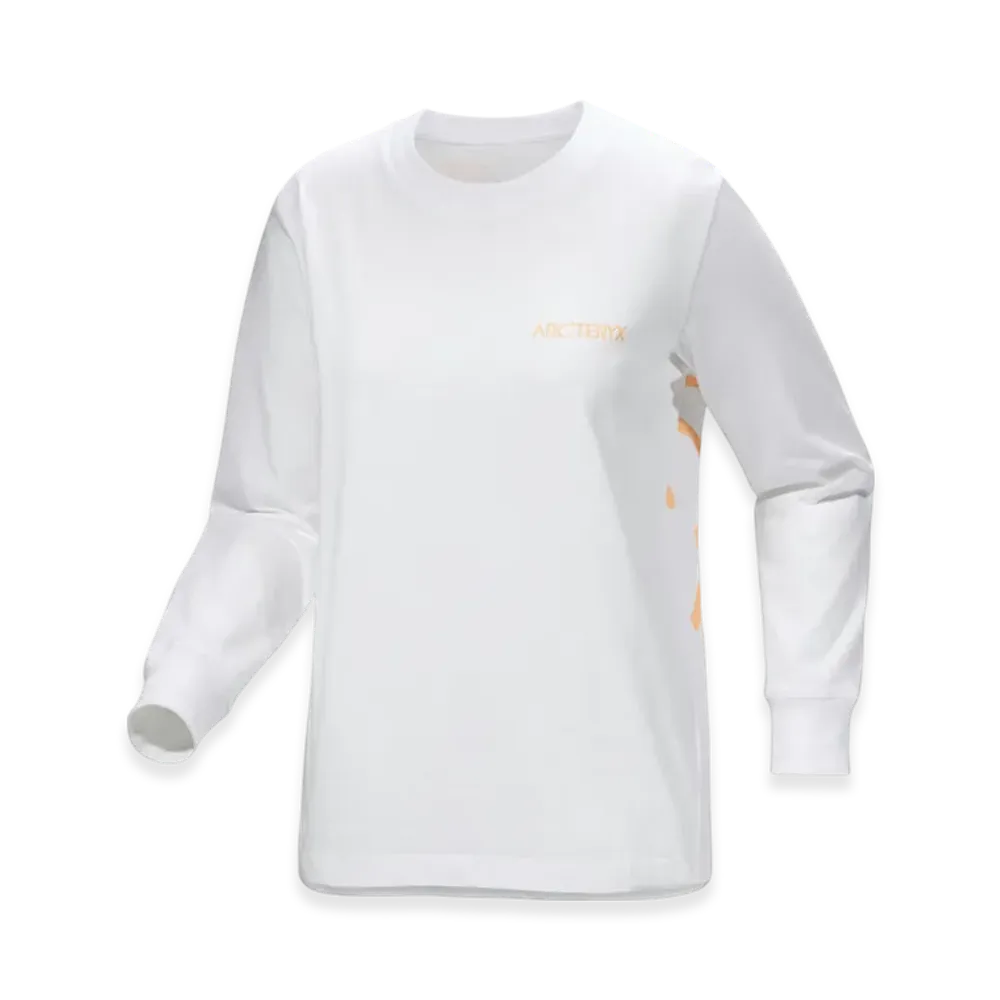 ARC'TERYX Women's Kragg Cotton Bird Crew LS "White Light/Luminary" X000008469