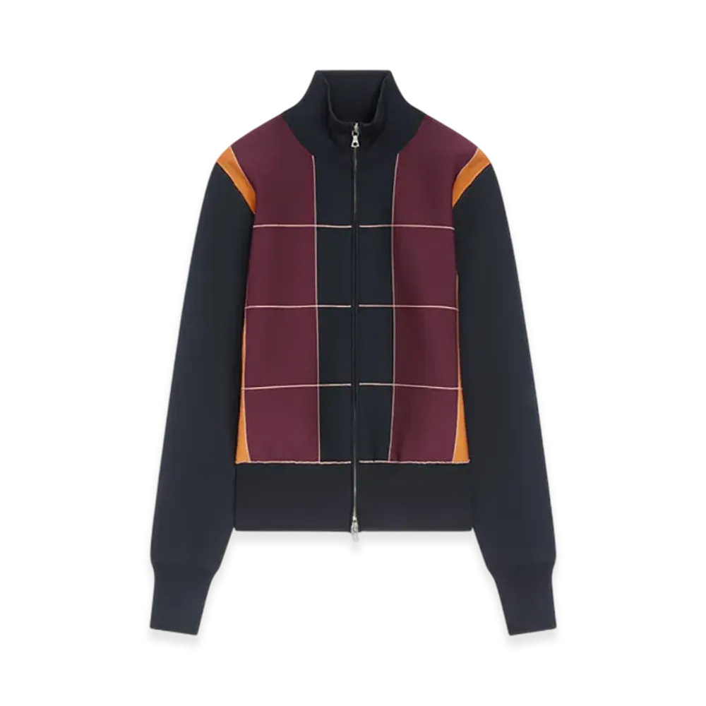 DRIES VAN NOTEN Women's Zipped Knit Cardigan "Navy"