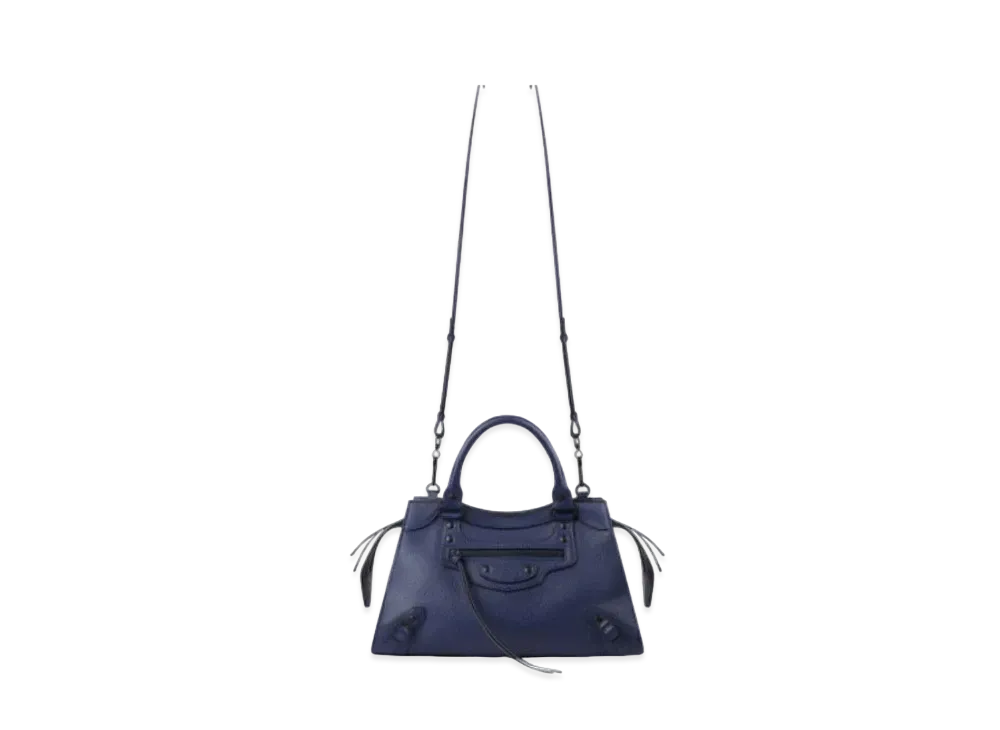 BALENCIAGA Women's Neo Classic Small Top Handle Bag "Blue"