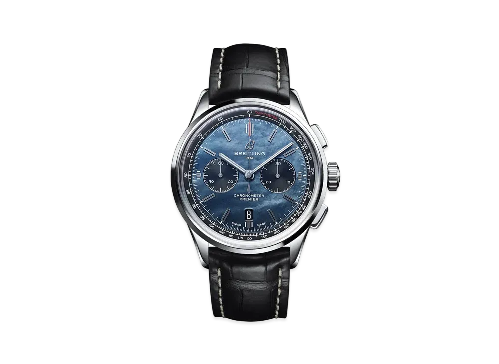 BREITLING PREMIER B01 CHRONOGRAPH 42 BLACK MOTHER OF PEARL LIMITED "Black mother-of-pearl"