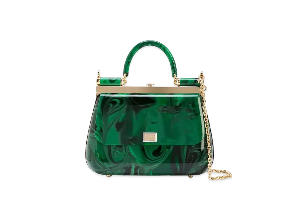 Dolce&Gabbana Sicily Box Bag Synthegalas Malachite "Green"