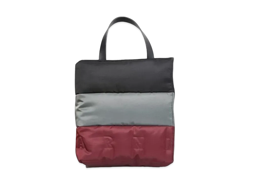 Marni MUSEO Soft Tote Bag In Quilted Nylon "Tri Coloured"