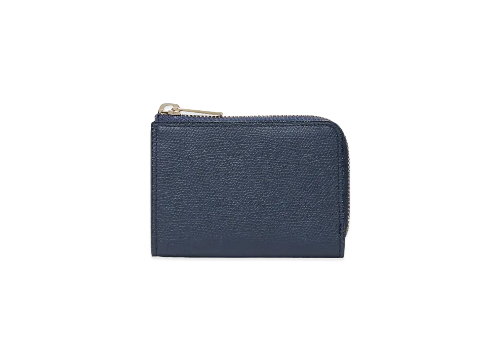 Valextra Zip Key Holder "Navy"