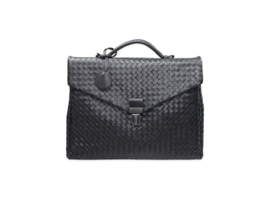 Bottega Veneta Lambskin Hand Bag "Grey"