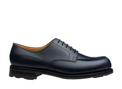 J.M.Weston Golf Derby #641 D Box Calf "Blue" 113116564121-derby All Terrain Rubber Sole