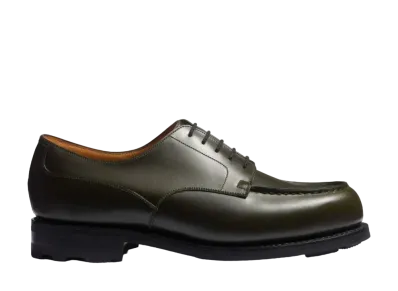 J.M.Weston Golf Derby #641 D Box Calf "Hunter Green" 11311846412A-derby All Terrain Rubber Sole