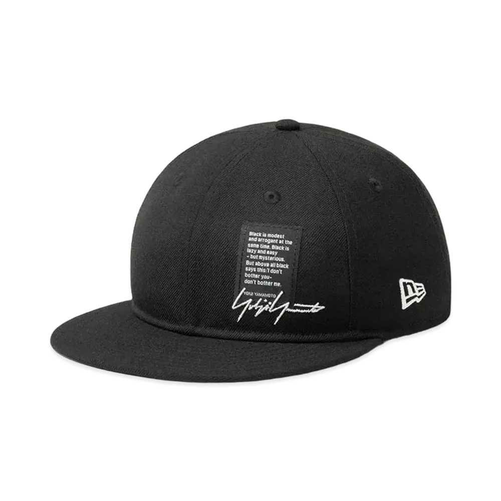 NEW ERA x Yohji Yamamoto Pour Homme FW22 RC 9FIFTY Signature Logo "Black"