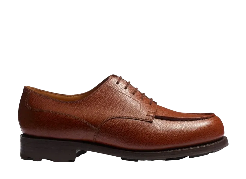 J.M.Weston Golf Derby #641 D Grain Calf "Tan Brown" 1131CWC6412A-derby All Terrain Rubber Sole