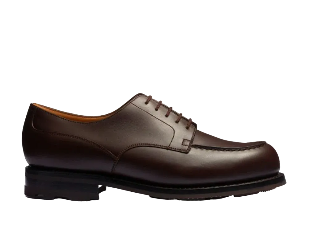 J.M.Weston Golf Derby #641 D "Dark Brown" 1131FEW6412A-derby All Terrain Rubber Sole