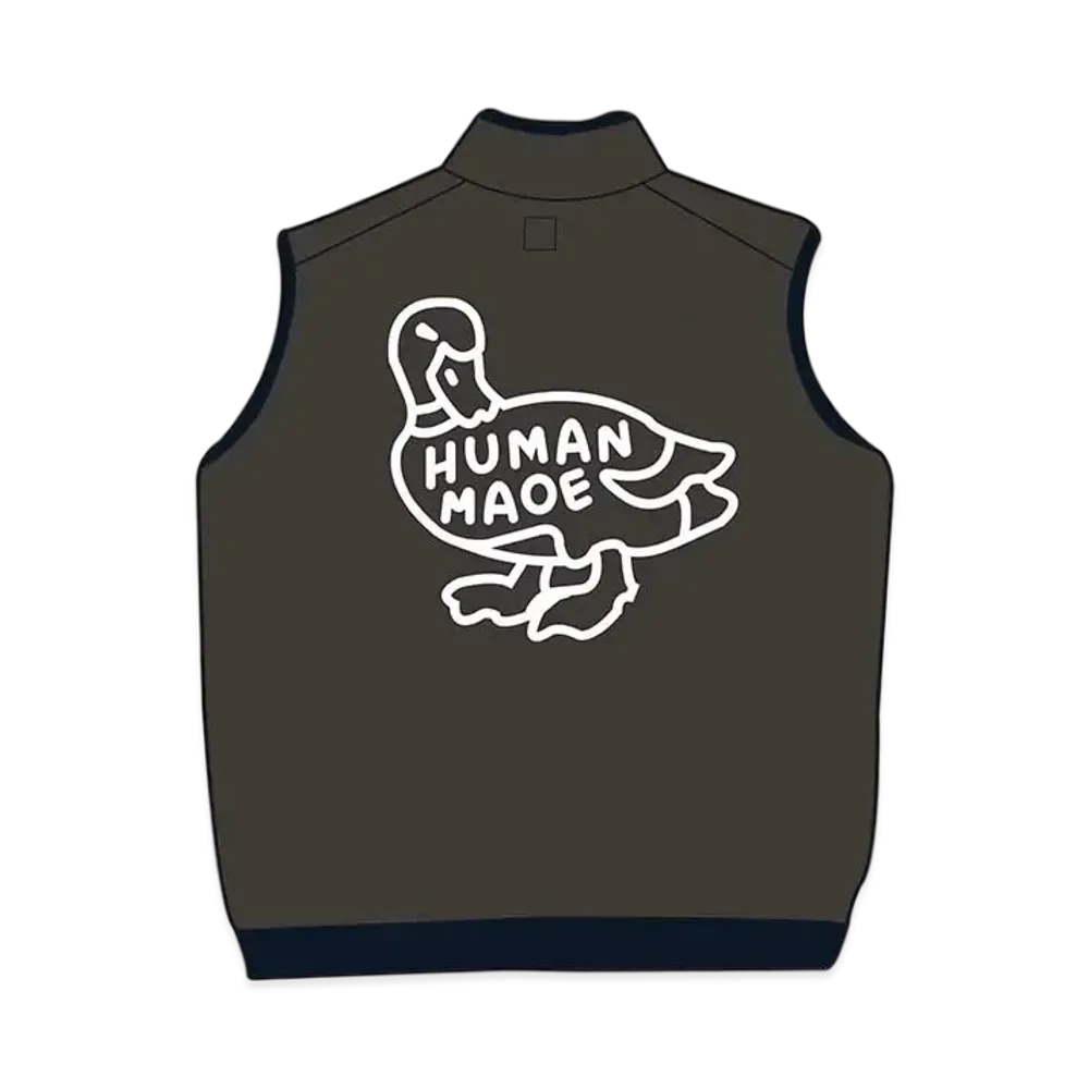 HUMAN MADE FLEECE DUCK VESTS "Black Grey"