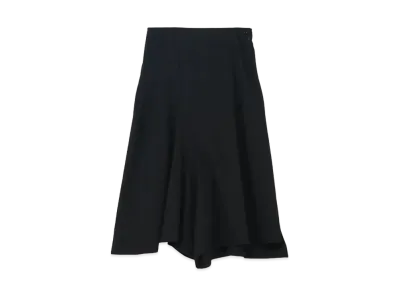 Yohji Yamamoto Y's WOOL GABARDINE DART FLARE PANTS "Black"