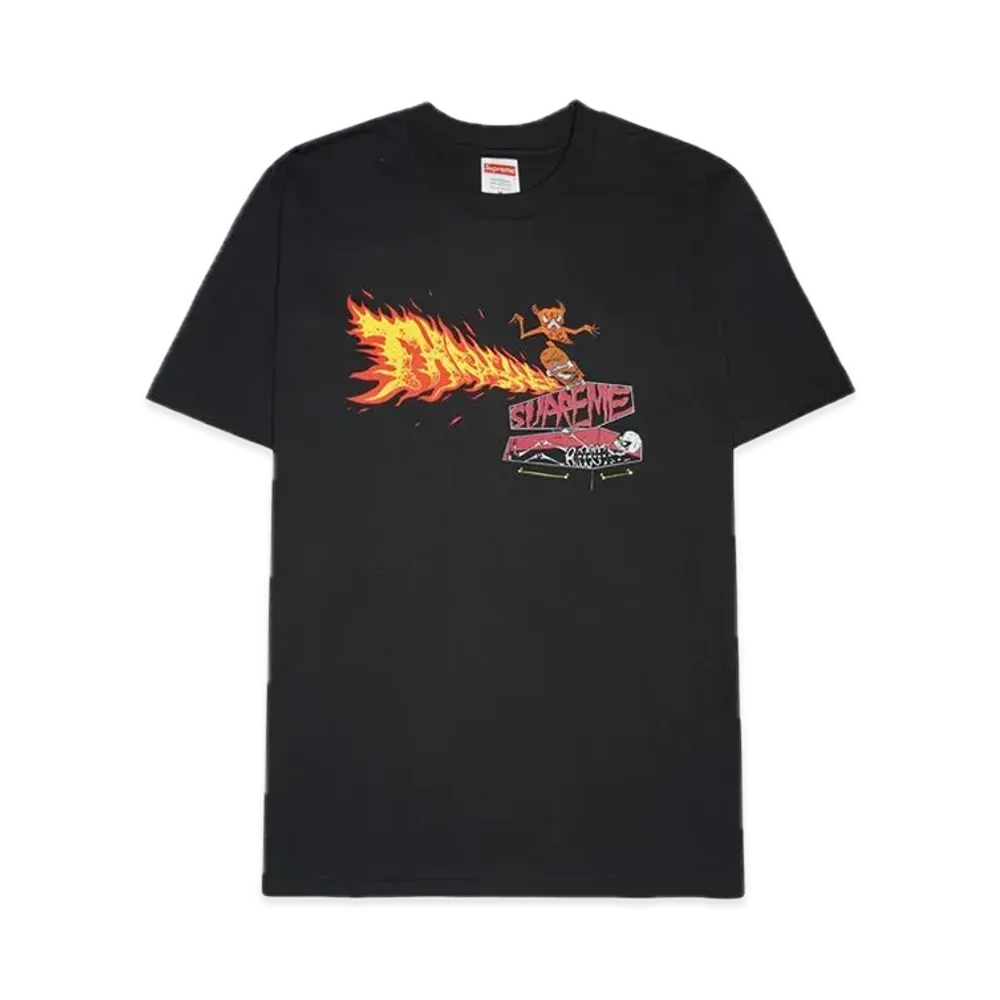 Supreme x Thrasher Back Tail Tee "Black"