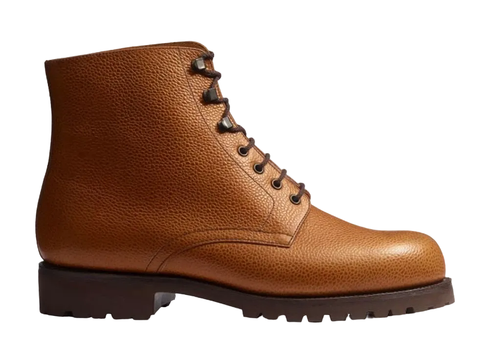 J.M.Weston Worker Boot #742 D Grain Calf "Tan" 1138GFJ7422D One Block Rubber Sole