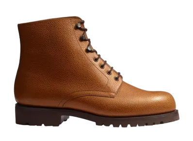 J.M.Weston Worker Boot #742 D Grain Calf "Tan" 1138GFJ7422D One Block Rubber Sole