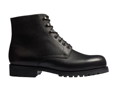 J.M.Weston Worker Boot #742 D Grain Calf "Black" 1138GFK7422D One Block Rubber Sole