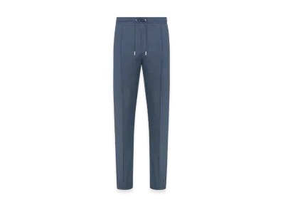 Dior Track Pants Textured Super 100s Wool "Blue Gray"