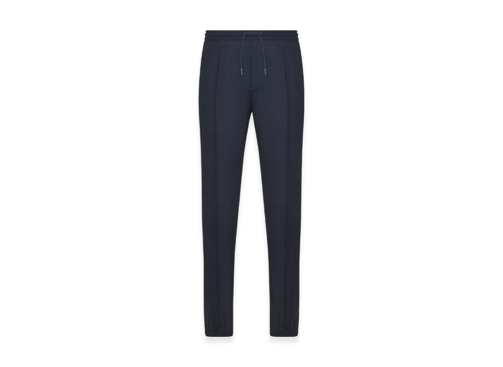 Dior Mottled Virgin Wool Blend Regular-Fit Track Pants "Blue"