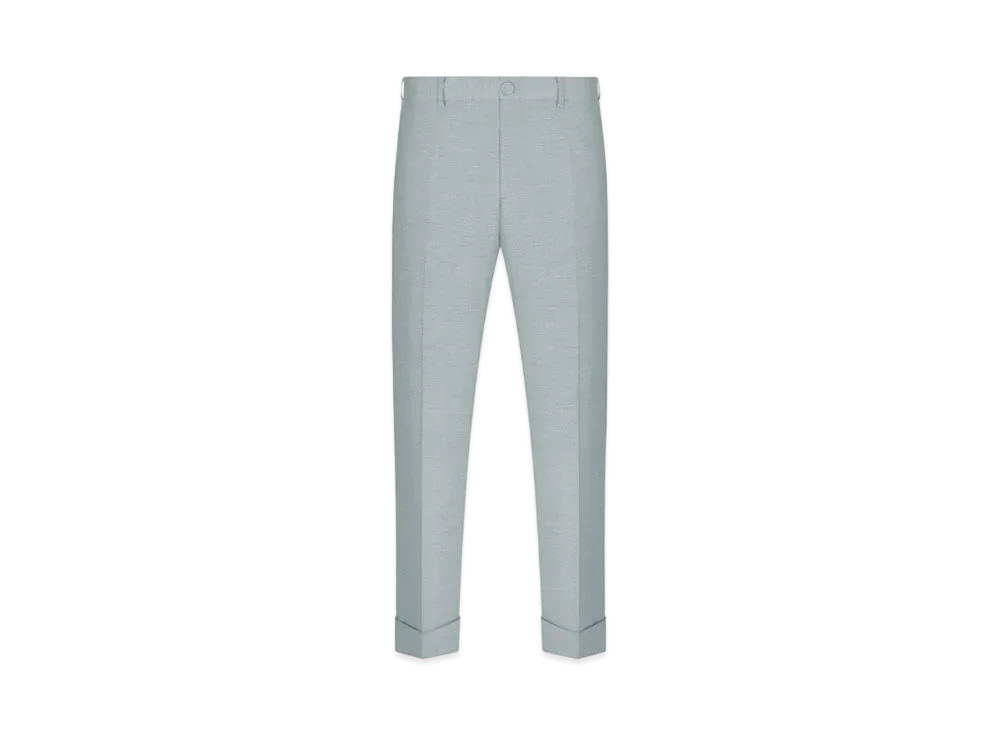 Dior Roll Up Tailored Chino Pants Slab Cotton Blend "Gray"