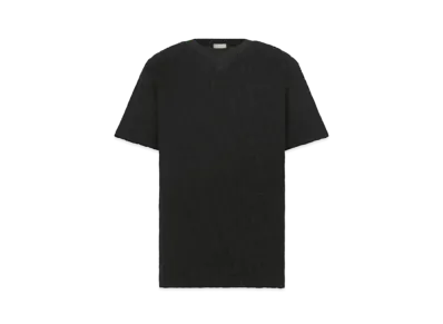 Dior Oblique Relaxed-Fit T-Shirt Terry Cotton Jacquard "Black"